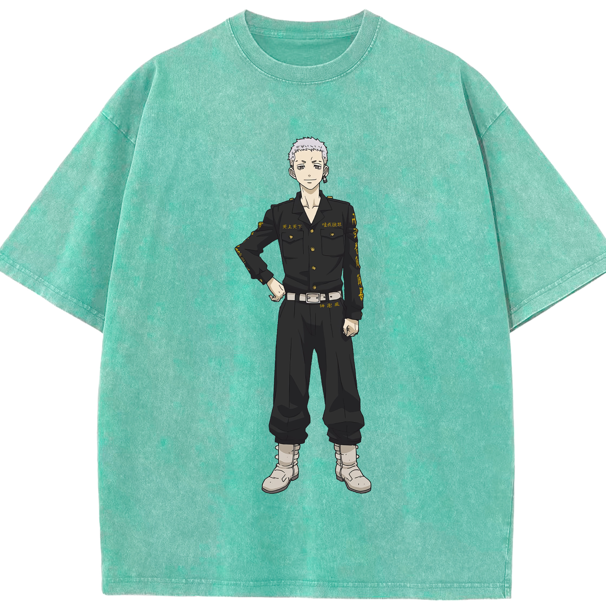 （画像用） 東京リベンジャーズ Tokyo Revengers 綿100% ヴィンテージ風 半袖Tシャツ（フロントプリント）